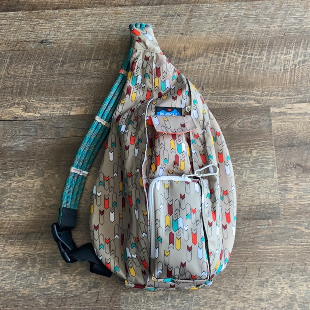 KAVU Durable Cotton Rope Sling Backpack Large